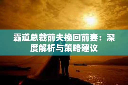 霸道总裁前夫挽回前妻：深度解析与策略建议