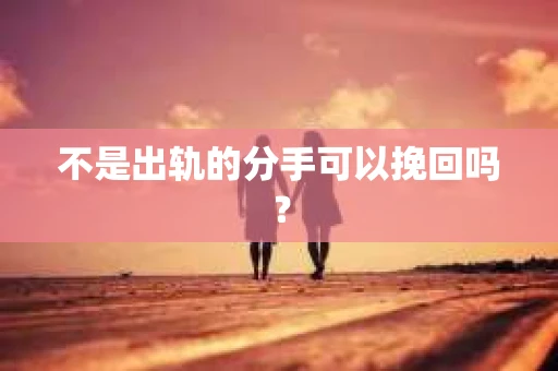 不是出轨的分手可以挽回吗？
