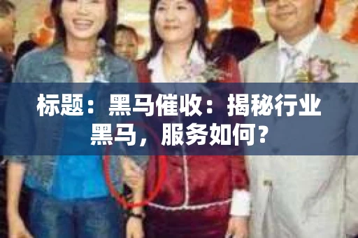 标题：黑马催收：揭秘行业黑马，服务如何？