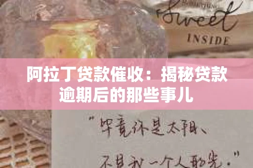 阿拉丁贷款催收：揭秘贷款逾期后的那些事儿