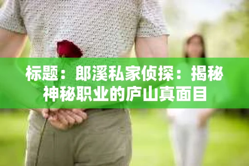 标题：郎溪私家侦探：揭秘神秘职业的庐山真面目
