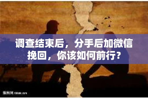 调查结束后，分手后加微信挽回，你该如何前行？