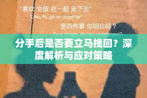 分手后是否要立马挽回？深度解析与应对策略
