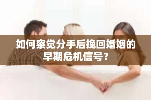 如何察觉分手后挽回婚姻的早期危机信号？