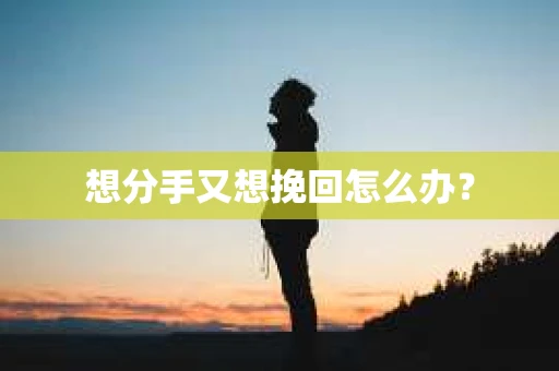想分手又想挽回怎么办？